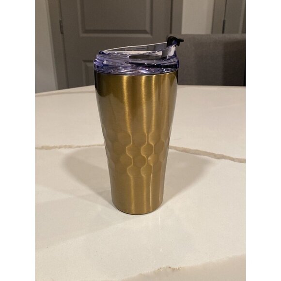 NWT Primula 20oz Gold Tumbler – Spill-Proof, Gift-Ready!- Father's Day! - Picture 1 of 4